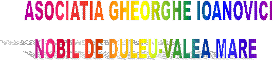 ASOCIATIA GHEORGHE IOANOVICI
NOBIL DE DULEU-VALEA MARE 
